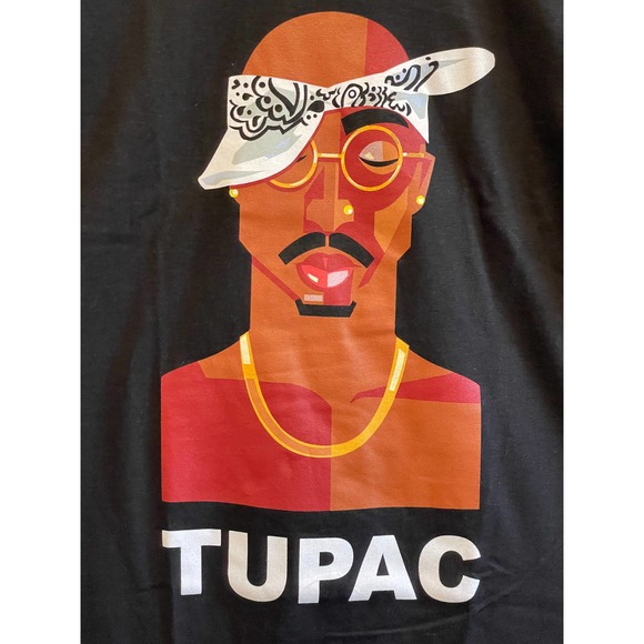 Rare Cross Colours X Tupac Shakur Pop Art Tee 2pac Men's Large T-Shirt Rap New - Picture 1 of 5